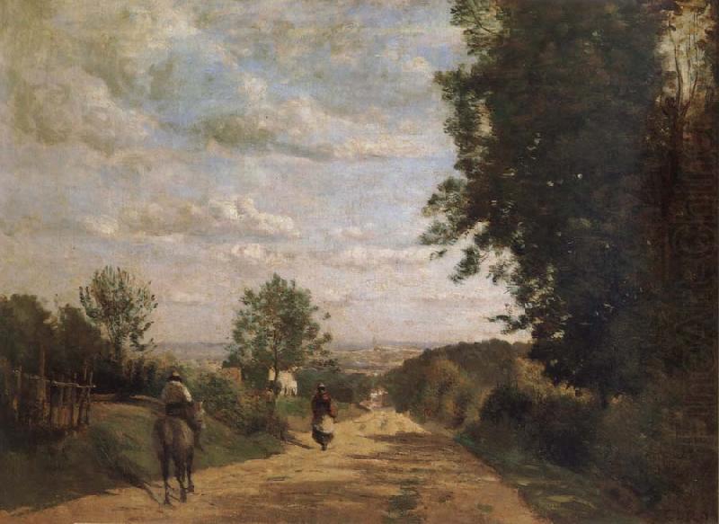 Corot Camille The road of sevres china oil painting image